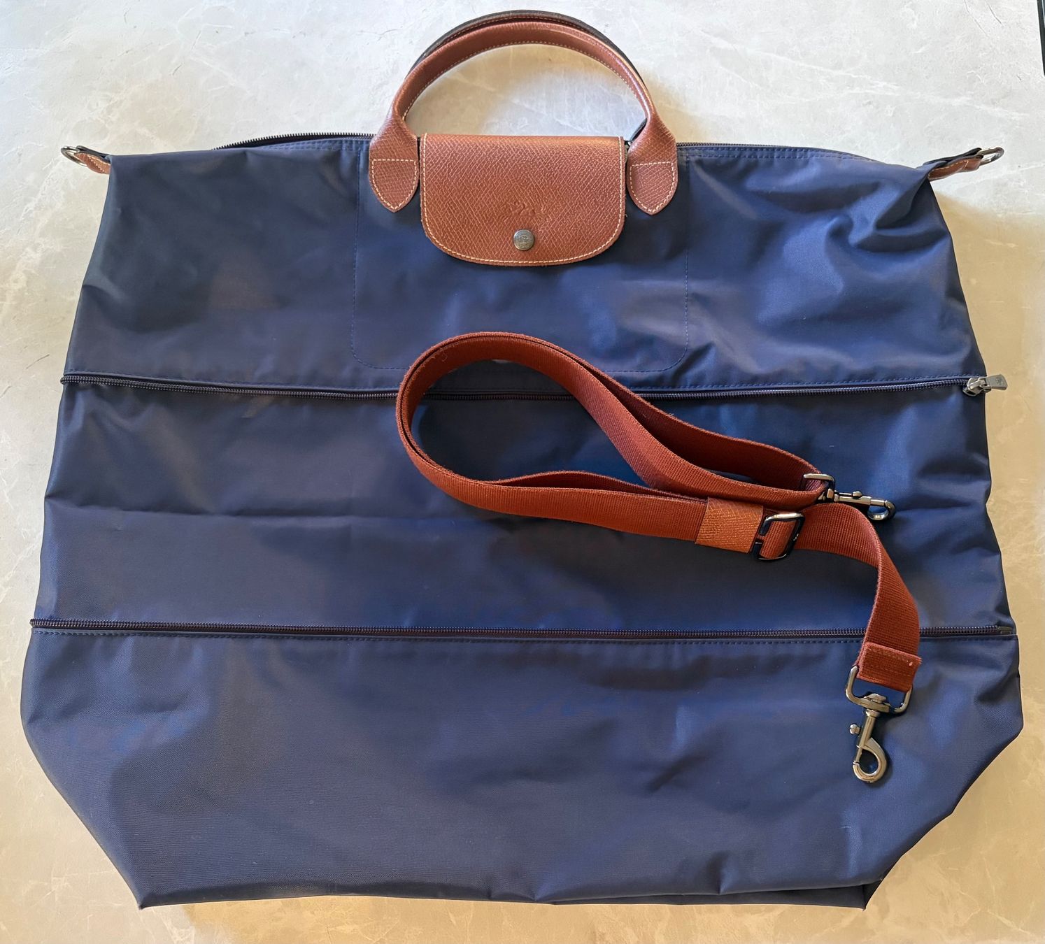 Longchamp Borse: LONGCHAMP erweiterbare Le Pliage Reisetasche NP250,- – Nuovo (secondo la descrizione) da Degersheim venduto da Starkigel 6