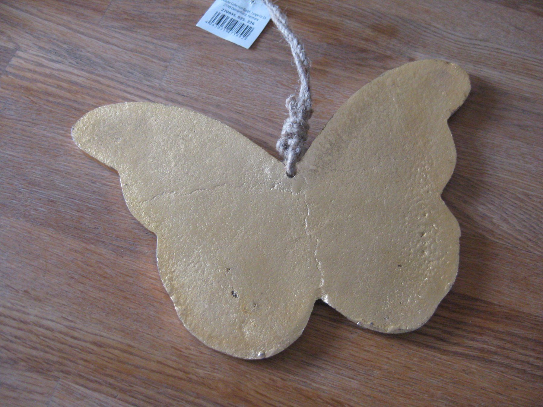 Tutte le decorazioni: Schöner goldiger Metall SCHMETTERLING – Nuovo (secondo la descrizione) da Romanshorn venduto da Wazoohandlung 2