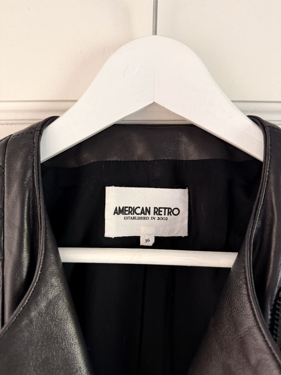 Vestes: American Retro Leather Biker Jacket – Neuf (Voir description) à Corsier-sur-Vevey par Kristina.Nova 4