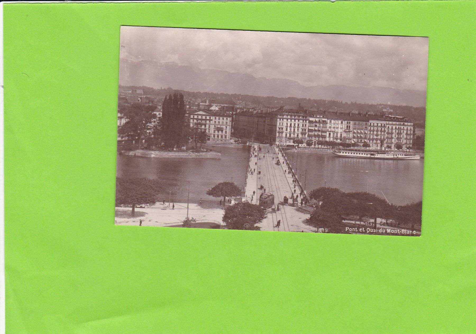 Cartoline postali: Pont e Quai du Mont Blanc – Usato da St. Peterzell venduto da neckertal