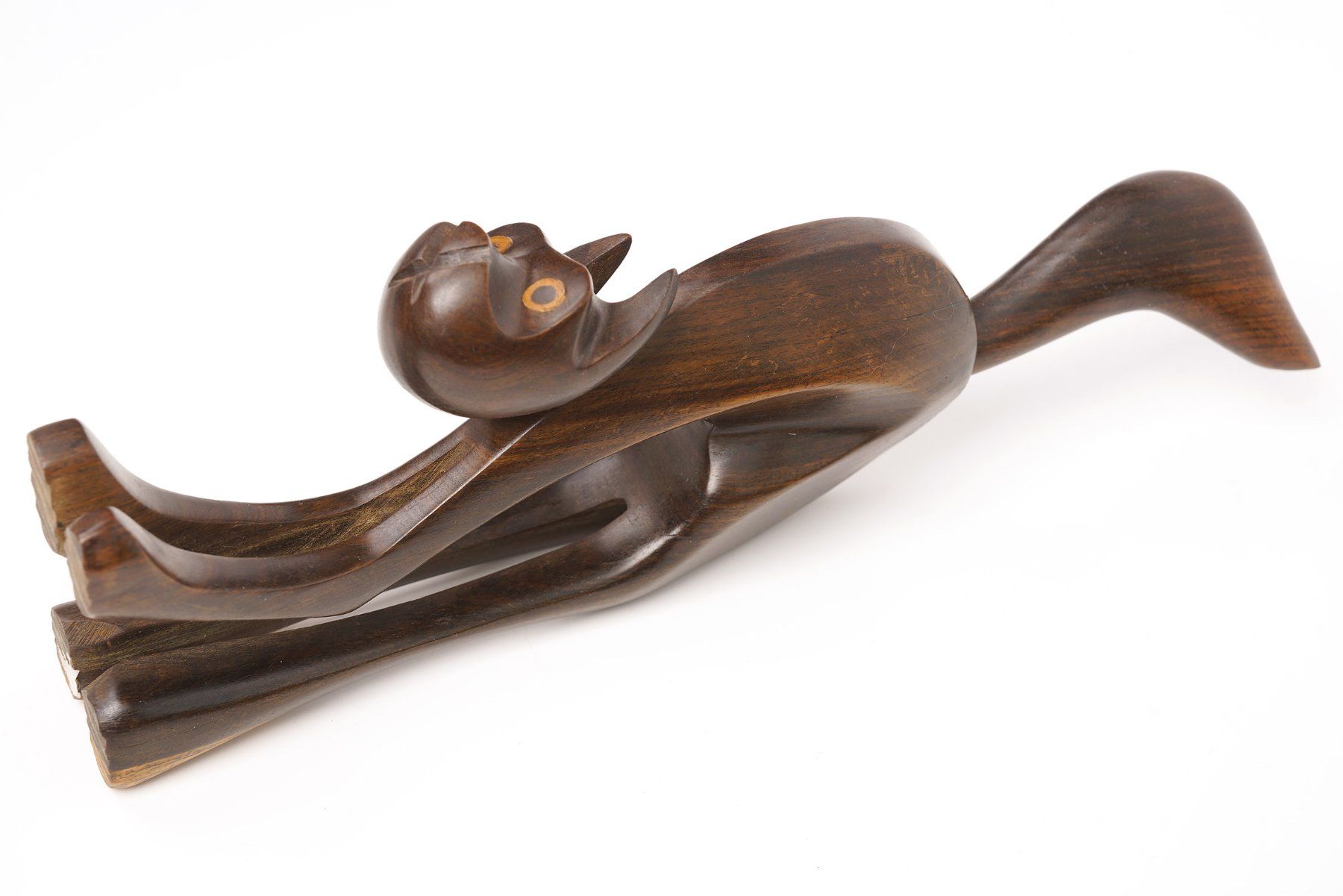 Statuette: Katzenfigur aus edlem Holz – Usato da Buochs venduto da chicco64 8