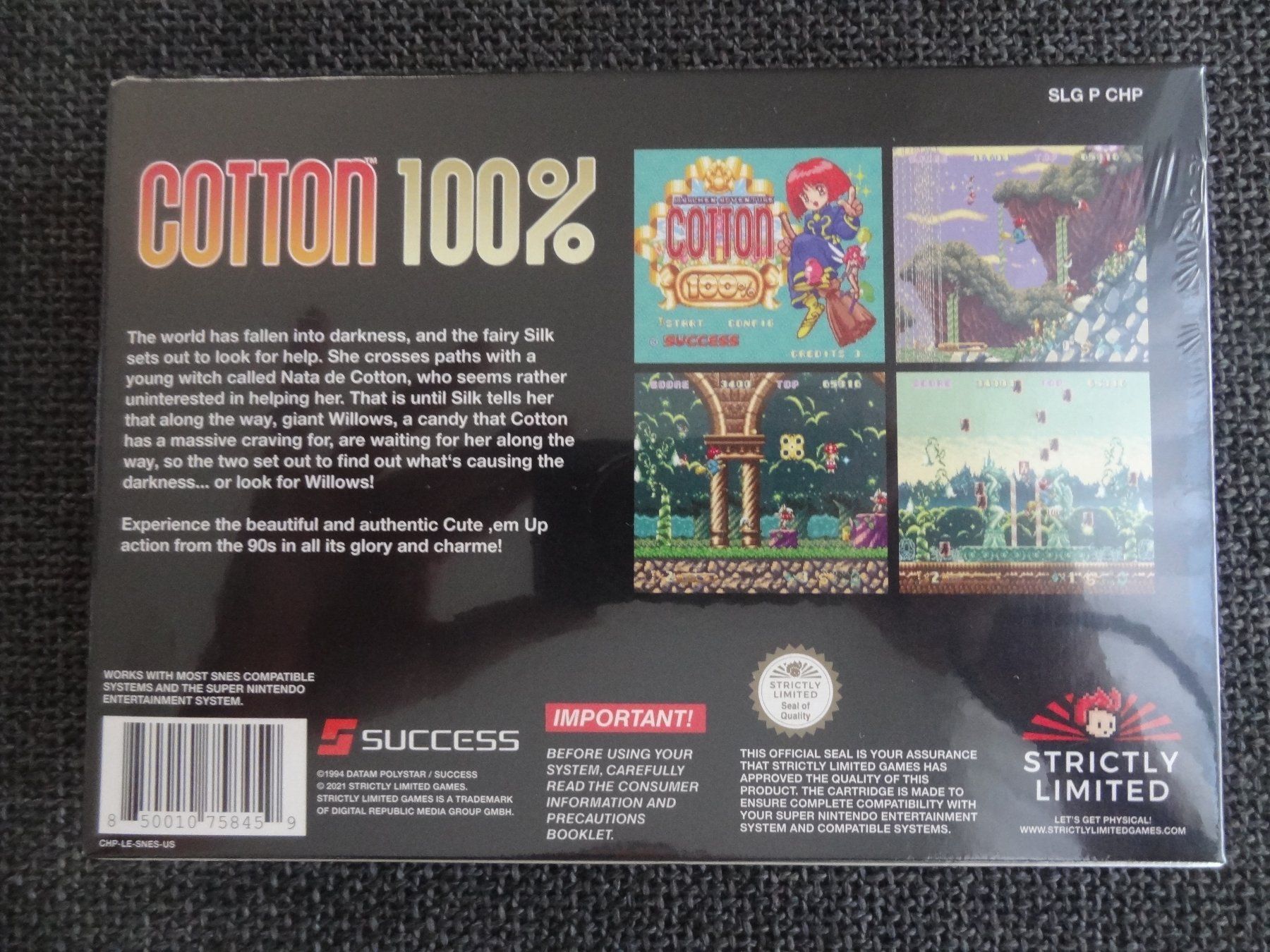 Spiele: Cotton 100% SNES Super Nintendo US-Version Strictly Limited – Neu und originalverpackt aus Lyss von Famicom 1