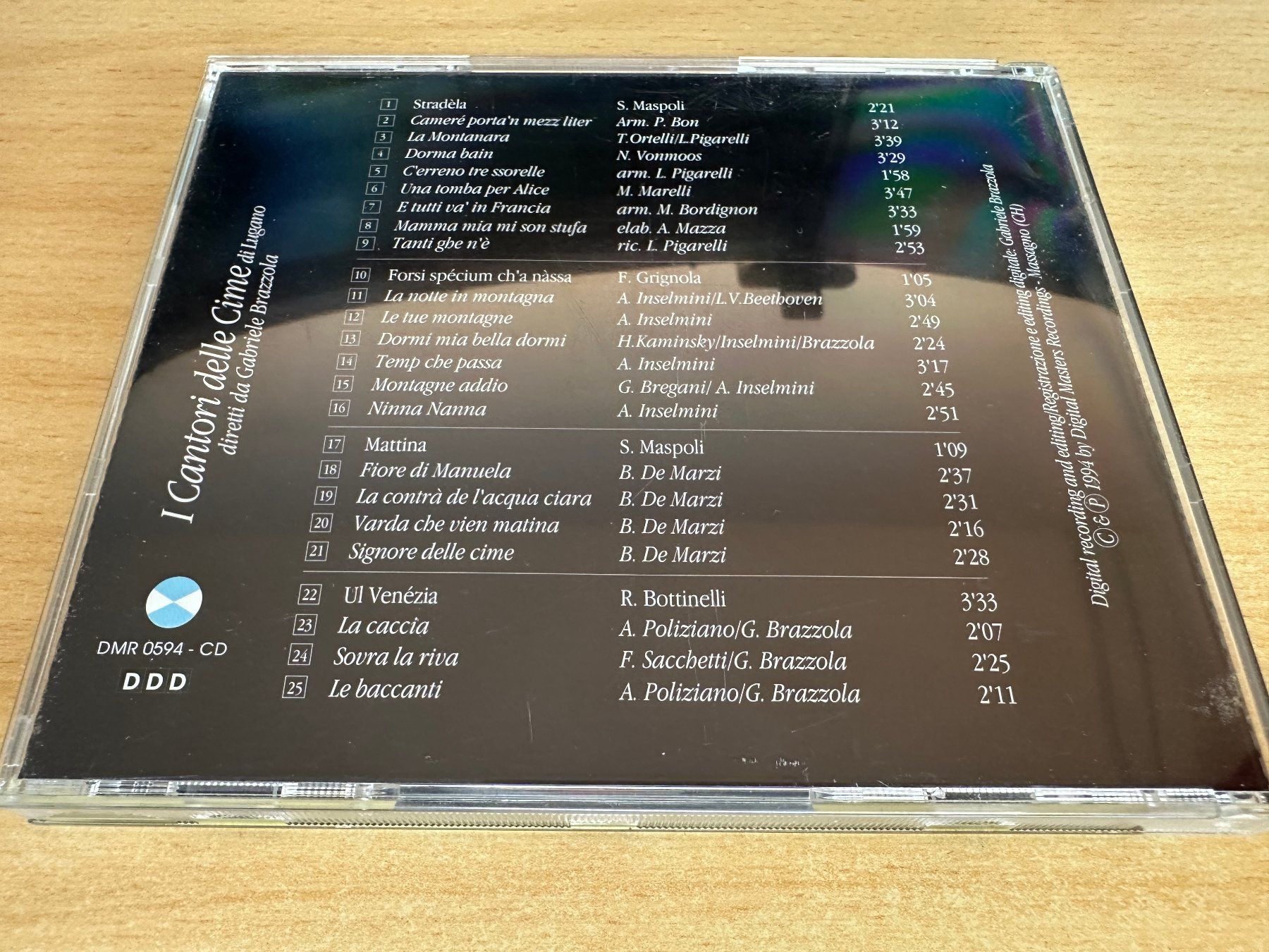 CD: I Cantori Delle Cime Di Lugano – Usato da Rikon im Tösstal venduto da Alpenmutz 1