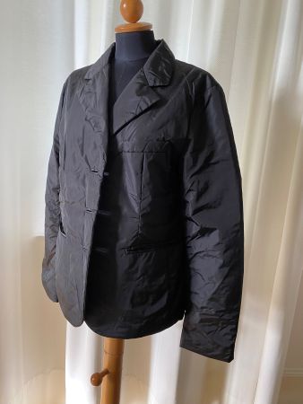 Prada Linie Rossa-Nylon Jacke, Schwarz, ital. 48