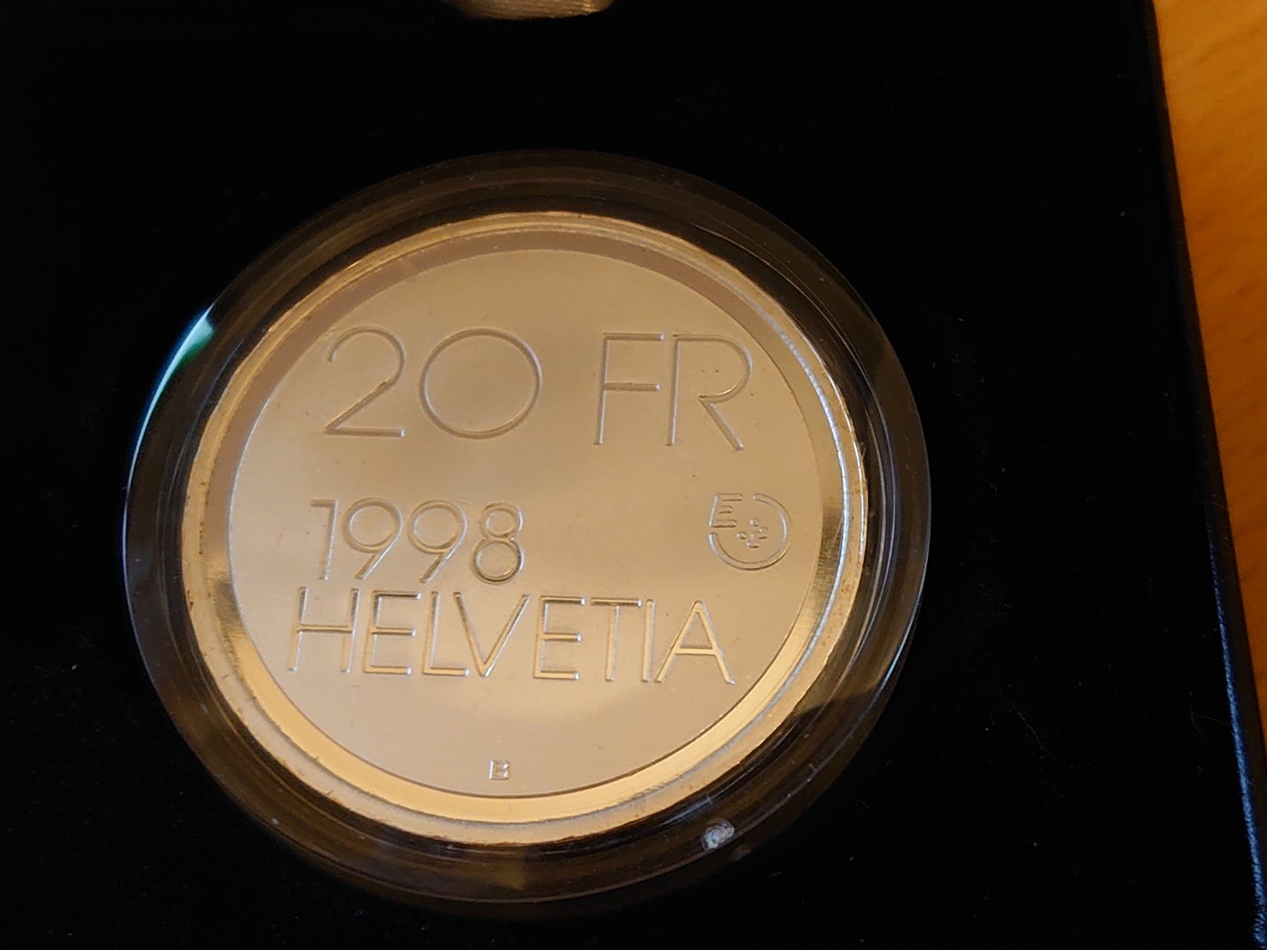 Alle Münzen: 20 Franken "C. F. Meyer" 1998 Probe (Silber) – Neu und originalverpackt aus Pfungen von Aguti77 1