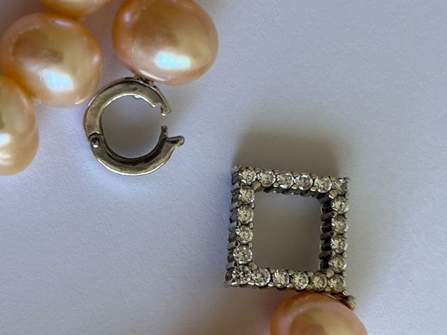 Swarovski Catenine: Perlenkette mit Schliesse Swarowski – Usato da Muri b. Bern venduto da Elfe57 1