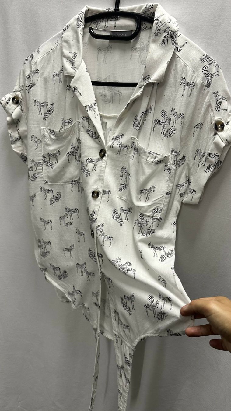 Camicie: weisses T-Shirt, Hemd, Bluse Zebra Gr. S – Nuovo e nell'imballaggio originale da Sarmenstorf venduto da taosun1 1