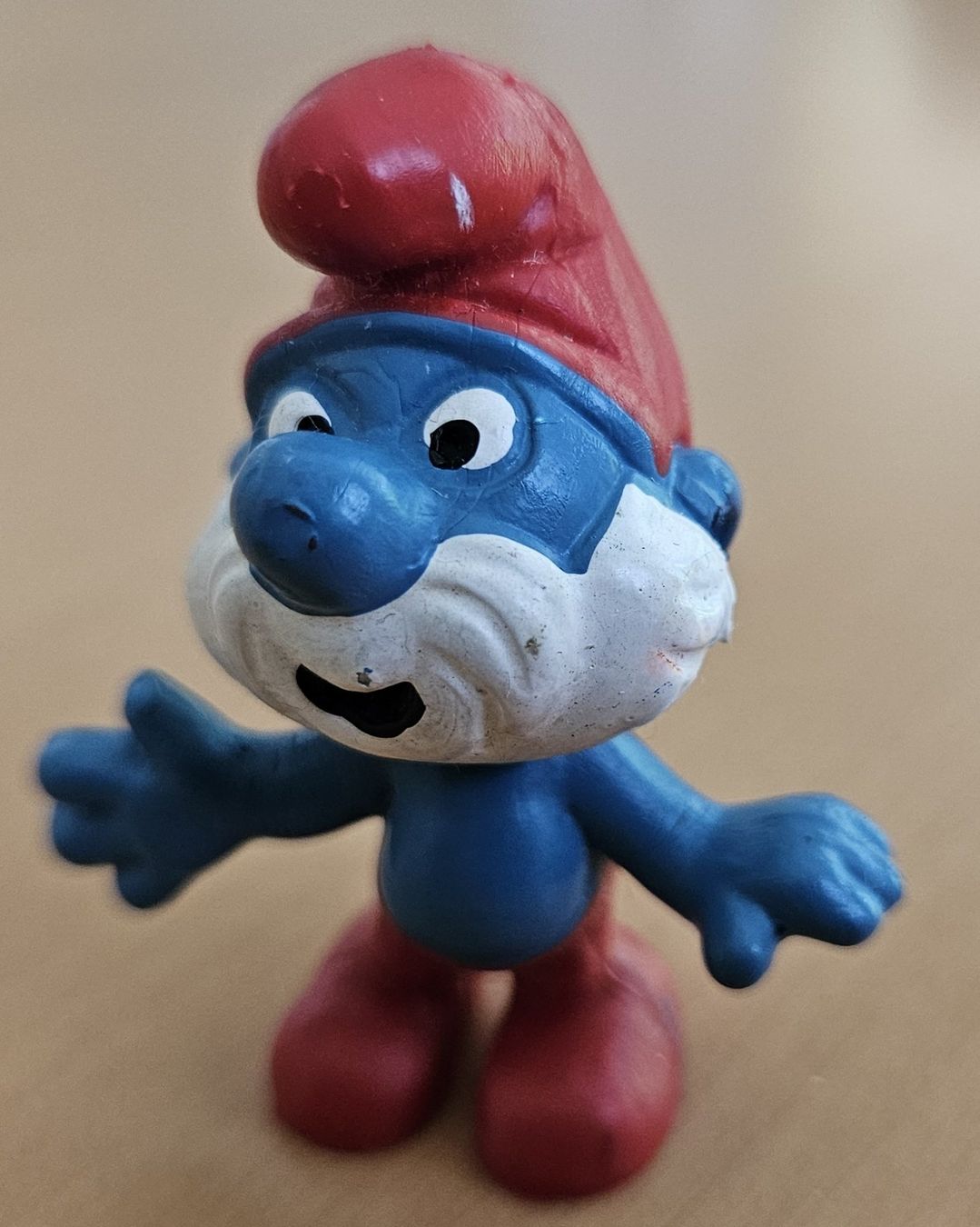 Statuette: Spielfigur Papa-Schlumpf – Usato da Schaffhausen venduto da asyouwestley 1