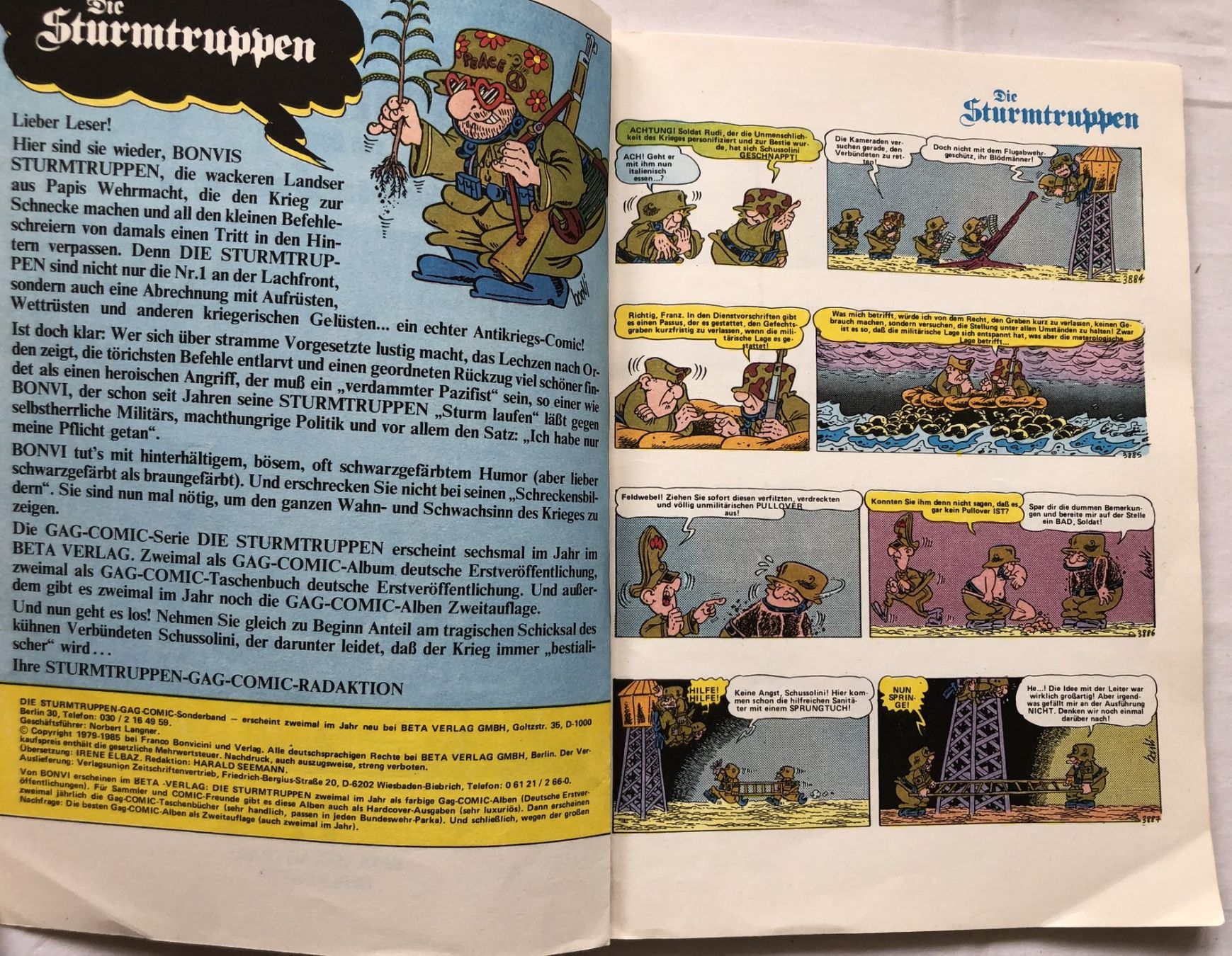 Fumetti: Die Sturmtruppen - Nr.14 - 1.Auflage – Usato da Schaffhausen venduto da durruti 3