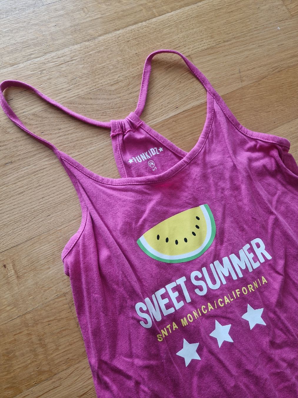 Vestiti & Gonne: Robe d'été rose taille 14 ans - thème pastèque "Sweet Summer – Usato da Penthaz venduto da Sosotroc 1