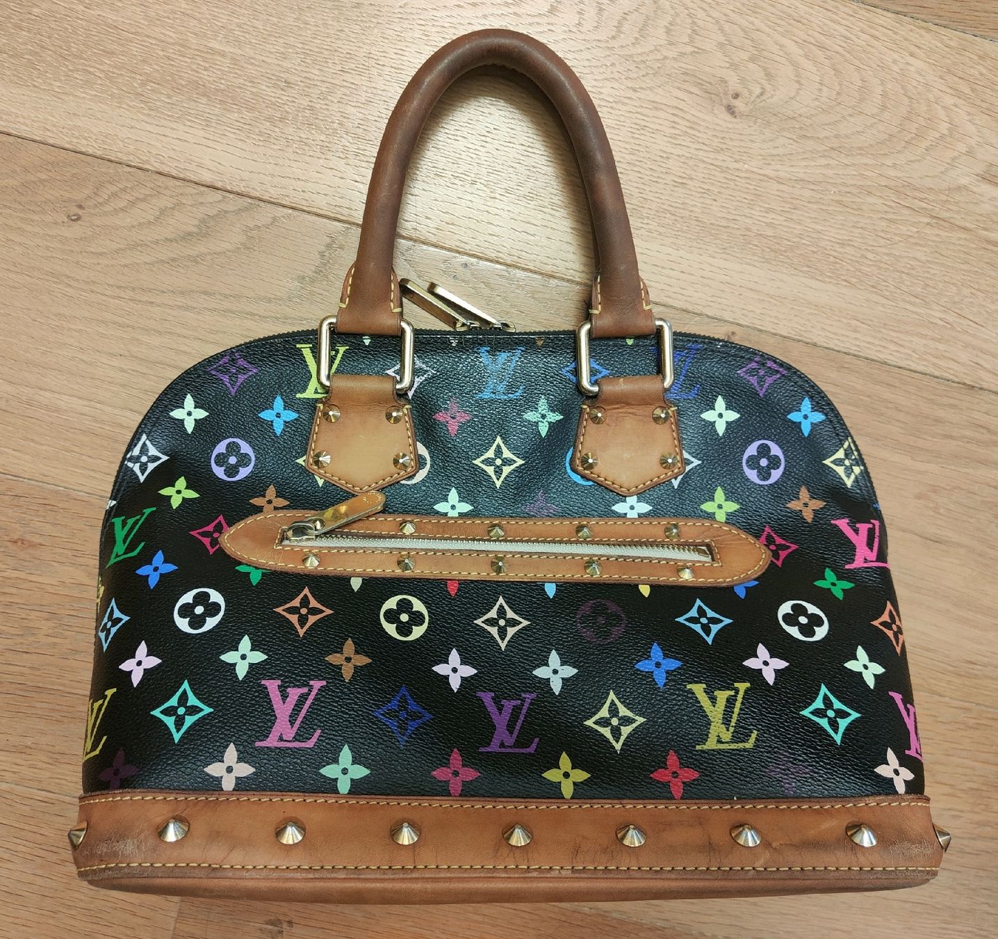 Louis Vuitton Borse: Louis Vuitton Alma Monogram Multicolor black Murakami – Usato da Zürich venduto da R-2015 9