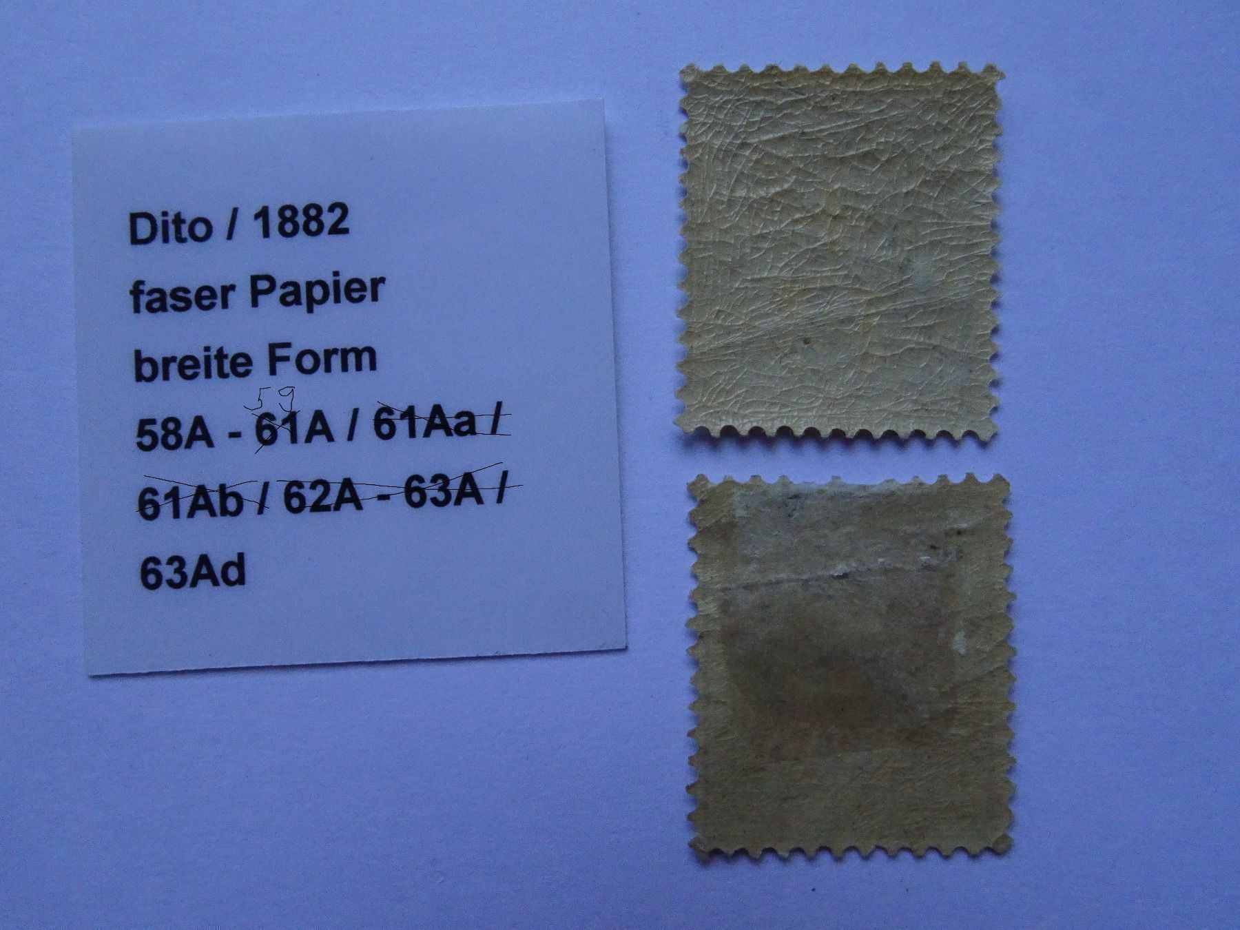 Tous les timbres: 1882** – Neuf (Voir description) à Aadorf par Chnorli-Furz 1