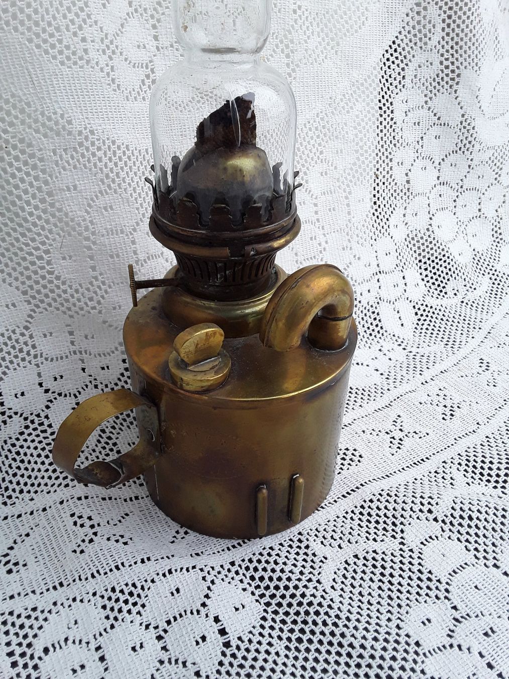 Lampes: ANTIKE PETROLLAMPE PATENT NO 82.. – D'occasion à Bilten par konrad7321