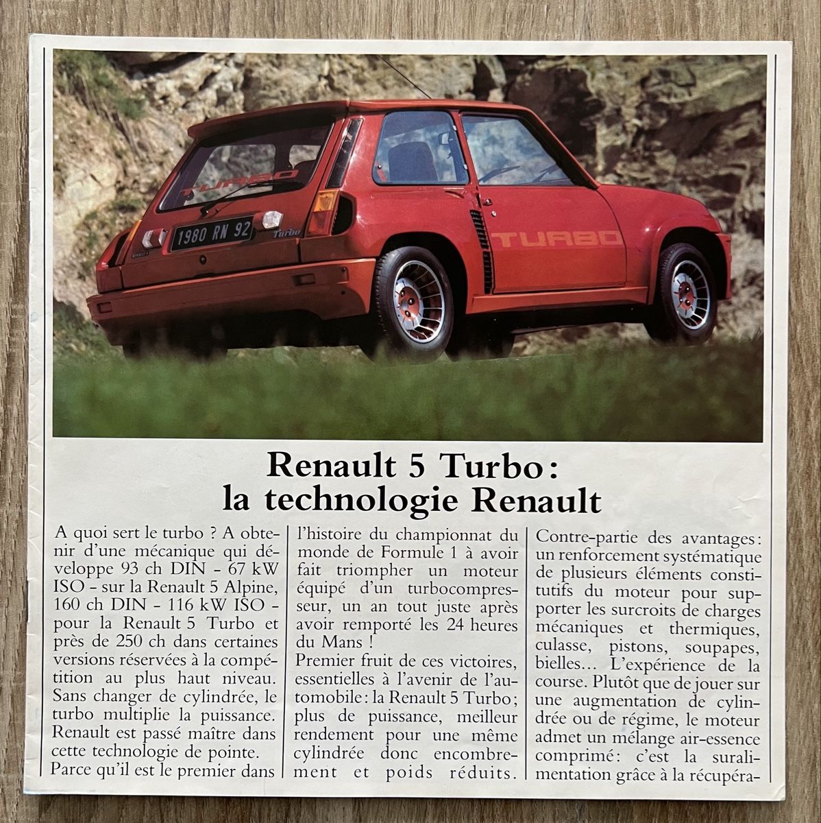 Renault Autos: Dépliant Renault 5 turbo – Neuf (Voir description) à Origlio par lorelucchini 1