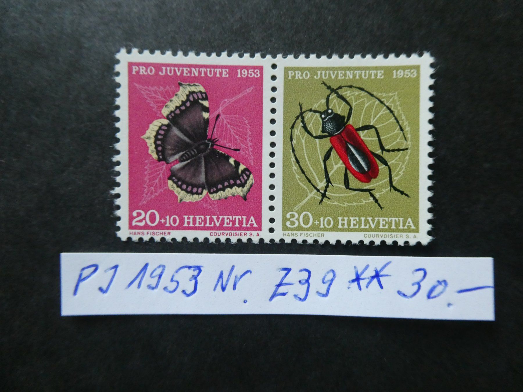Alle Briefmarken: Pro Juventute 1953 Nr. Z39 postfrisch – Gebraucht aus Lausen von Herbamare01