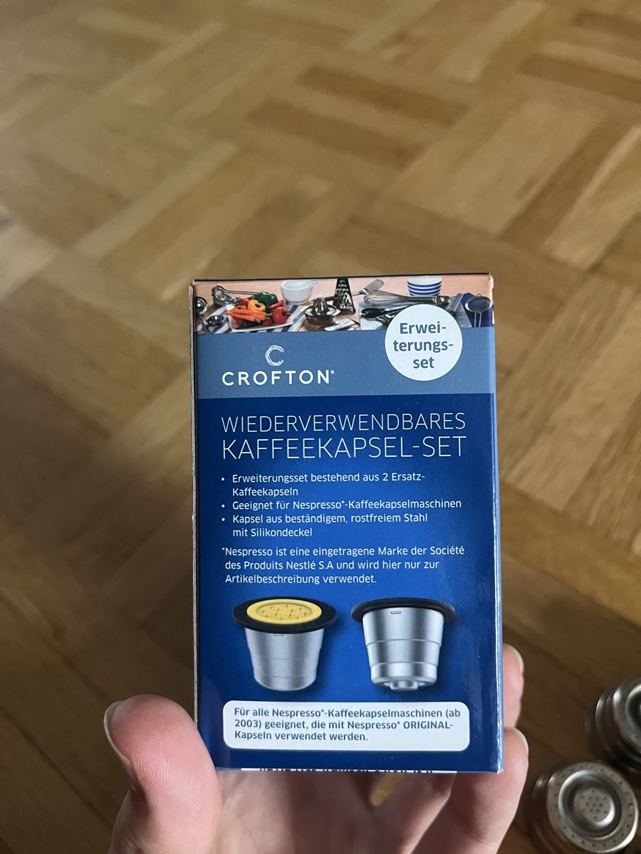 Nespresso Machines à café & Machines à expresso: Wiederverwendbares Kaffeekapselset – D'occasion à Frauenfeld par flo_7f8y 1