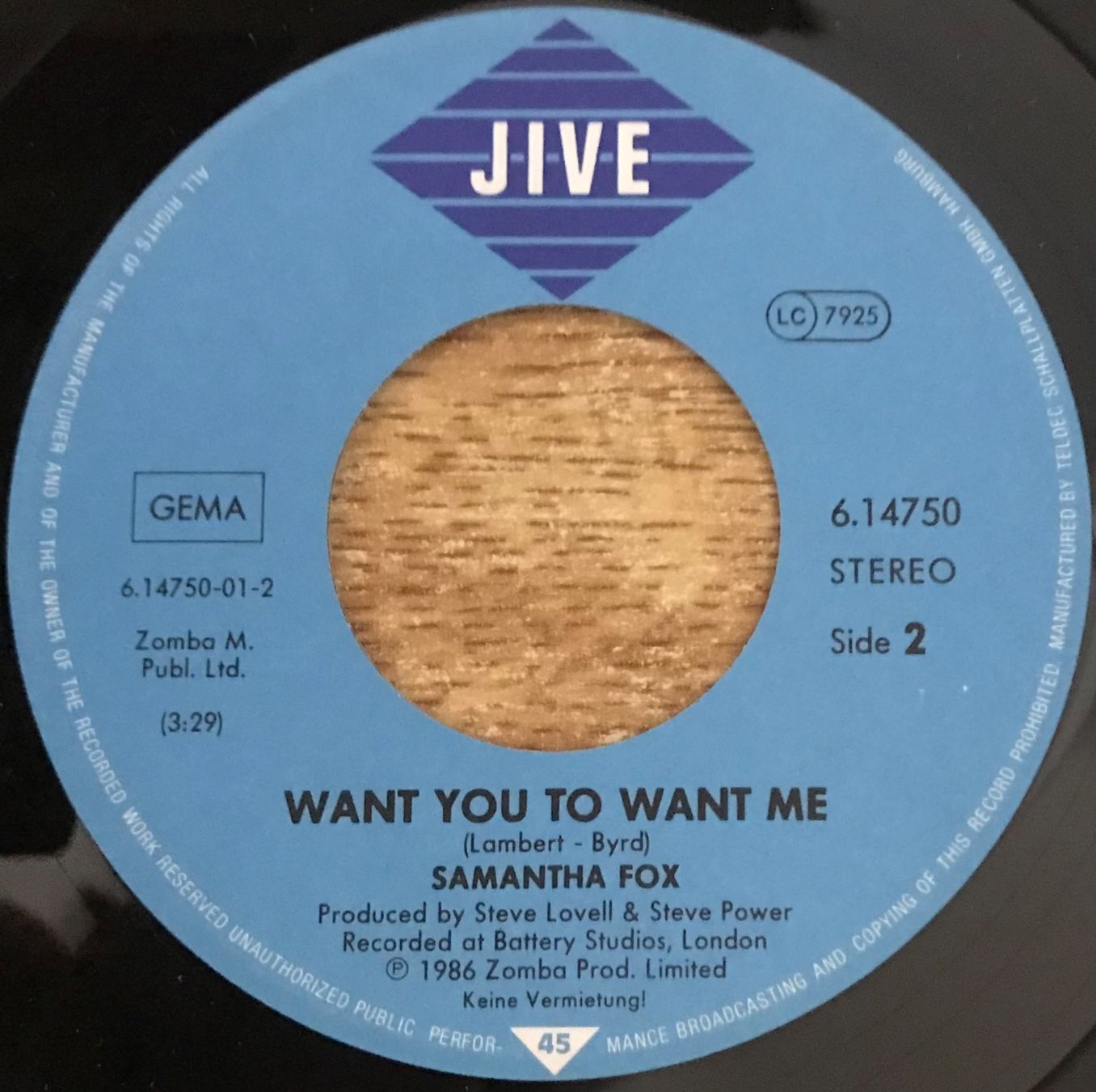 Vinyles: SAMANTHA FOX - IM ALL YOU NEED – D'occasion à Bussigny par vinyl-pas-cher 3