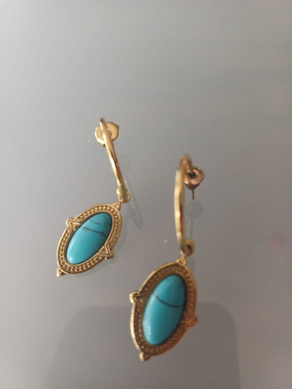 Orecchini pendenti & Orecchini a lobo: boucles d'oreilles avec turquoises – Usato da Collonges venduto da cam_72xf 2