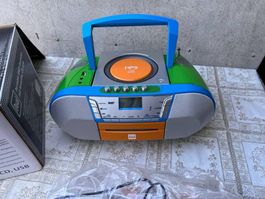 Dual Boombox DAB+ Portable mit CD + USB + Kassette