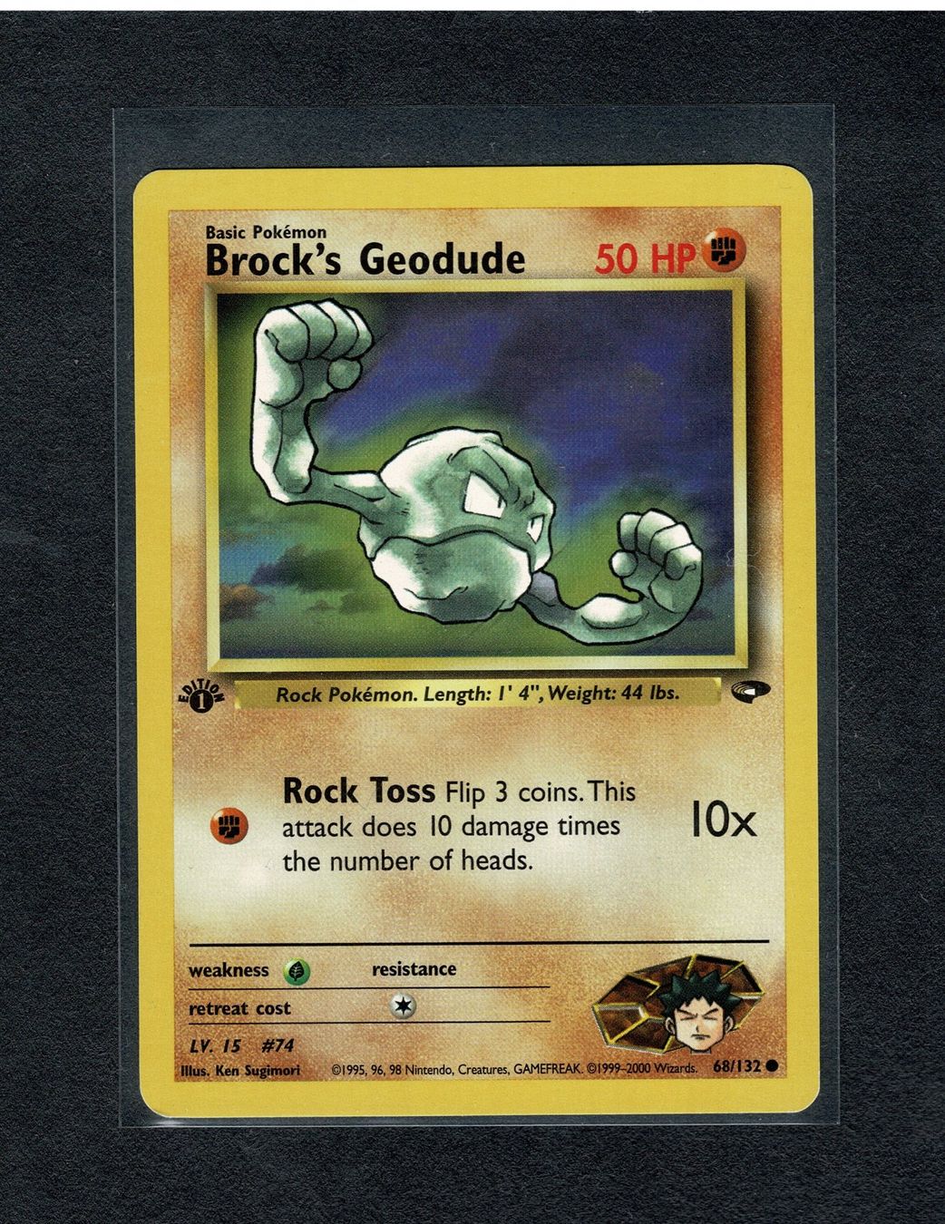 Pokémon Carte collezionabili: Brock's Geodude - 1st edition Gym Challenge – Usato da Giubiasco venduto da rude01