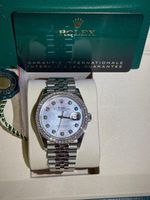 Rolex Date-Just 36 Oyster Perlmutt Zifferblatt & Diamanten