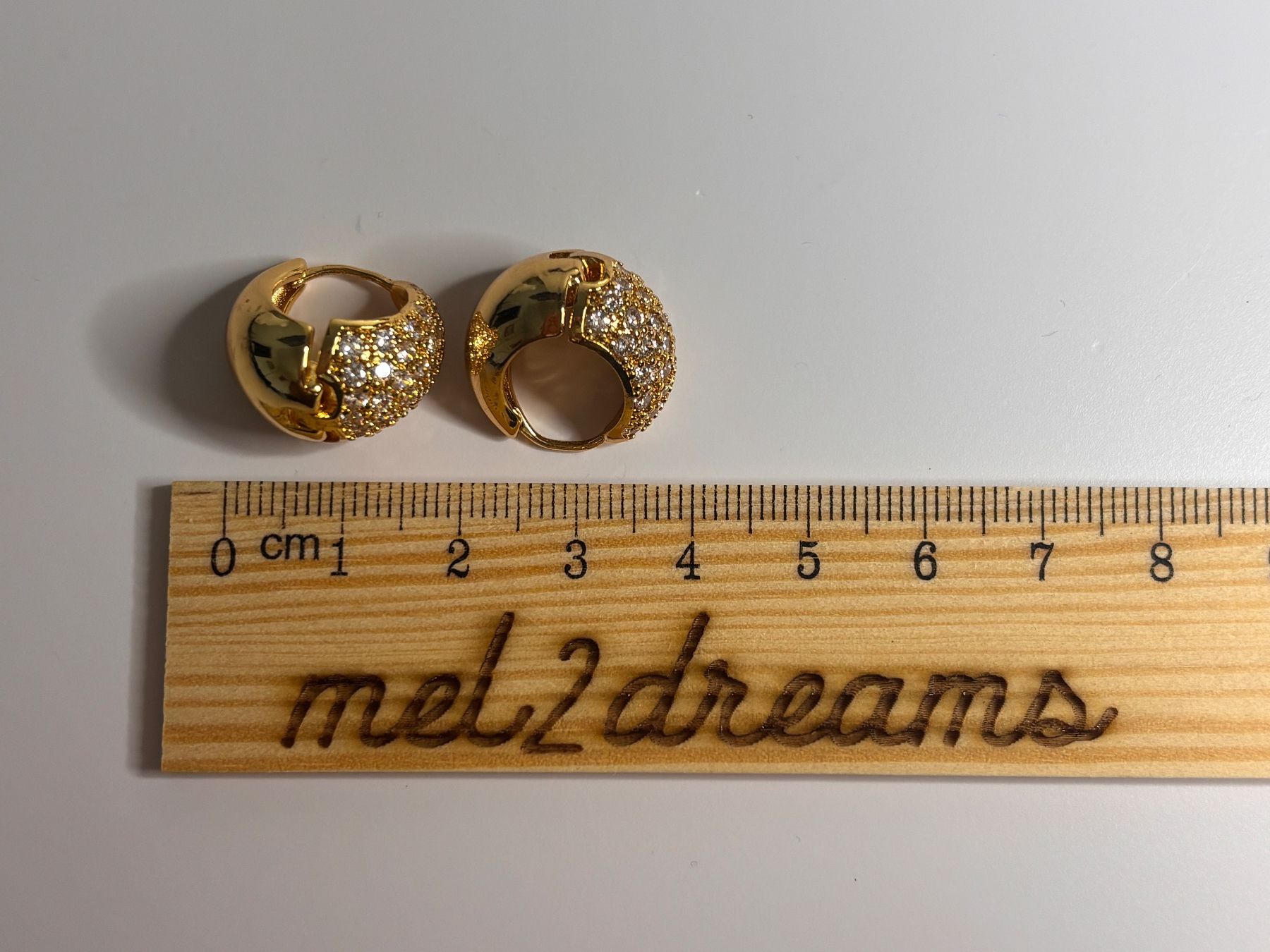 Orecchini pendenti & Orecchini a lobo: Boucles d'oreilles plaquées or zircons – Nuovo (secondo la descrizione) da Lausanne venduto da mel2dreams 3