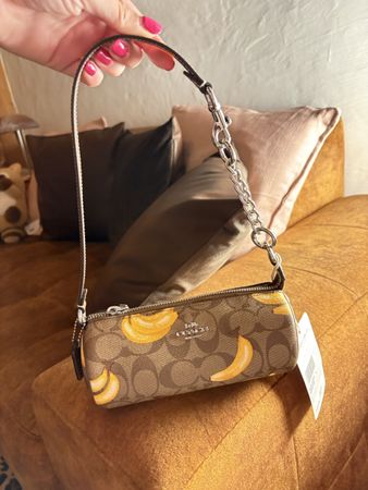 Pochette Coach Monogramme Bananes Neuf