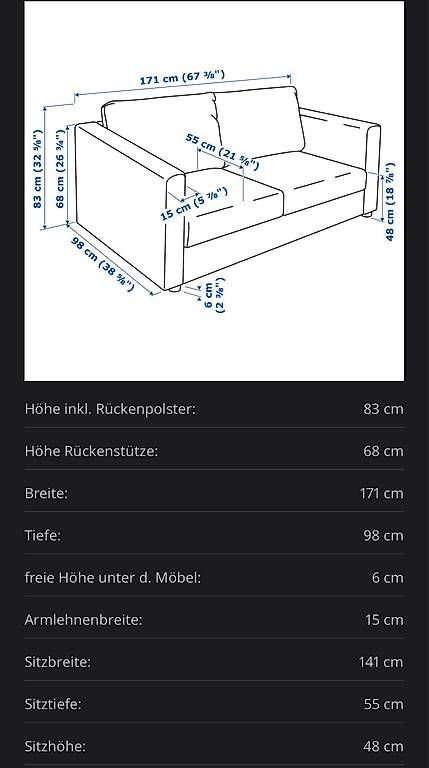 Sofas: Vimle 2er Sofa + Hocker – Gebraucht aus Therwil von yer_7ryh 3