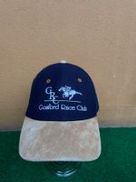 Vintage Y2K 6-Panel Cap Horse Racin Leather Strap & Visor