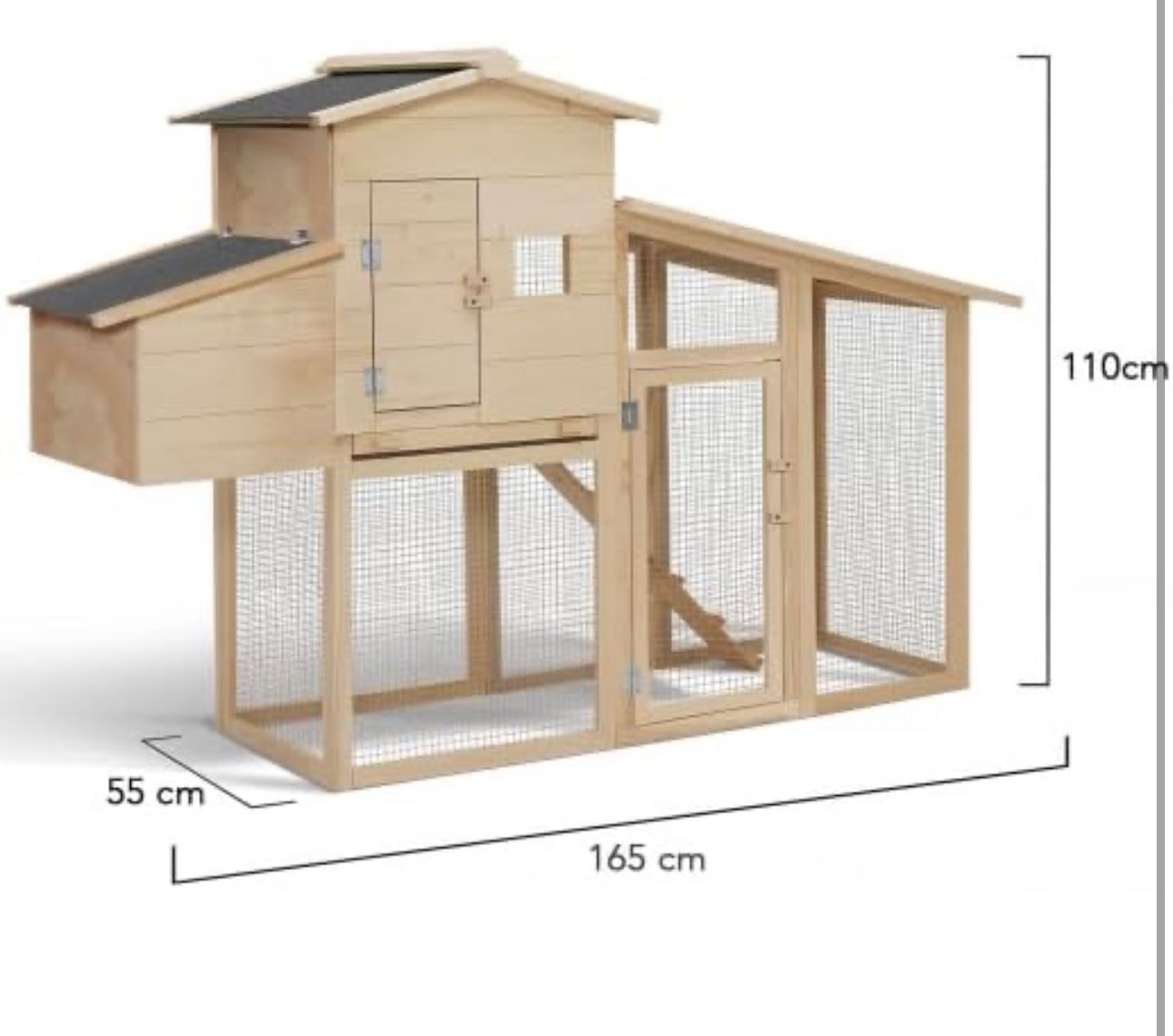 Gabbie, trasporto & Sicurezza: Hühnerstall mit Legenest, aus Holz – Nuovo e nell'imballaggio originale da Amriswil venduto da JaJa-Express 3