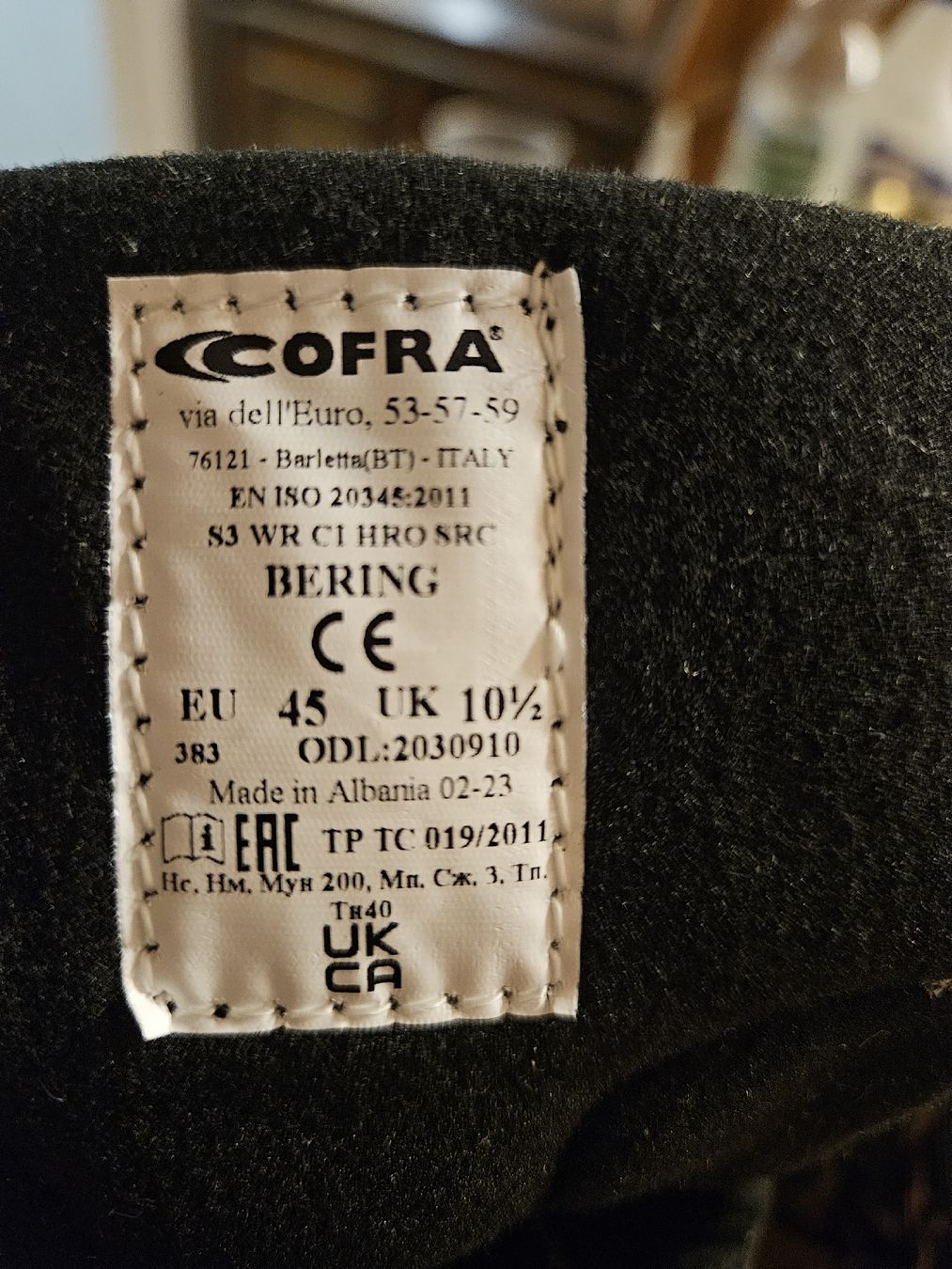 Scarpe da uomo: COFRA Bering Sicherheitsstiefel Gr. 45  Neu – Nuovo e nell'imballaggio originale da Rorschach venduto da TimelessTrading 3