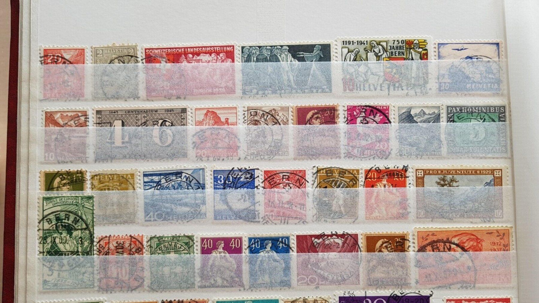 Tutti i francobolli: Briefmarkenlot mit Stempel "Bern", 72 Stück – Usato da Frauenfeld venduto da Interessent1
