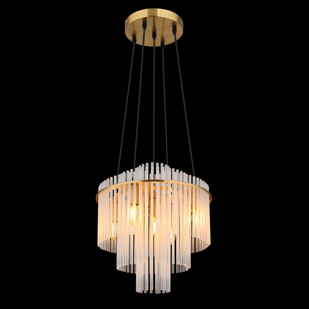 Lampadari & plafoniere: Pendelleuchte, Glasstäbe, Gold, 40 cm Ø – Nuovo (secondo la descrizione) da Kreuzlingen venduto da Smart-Light 3