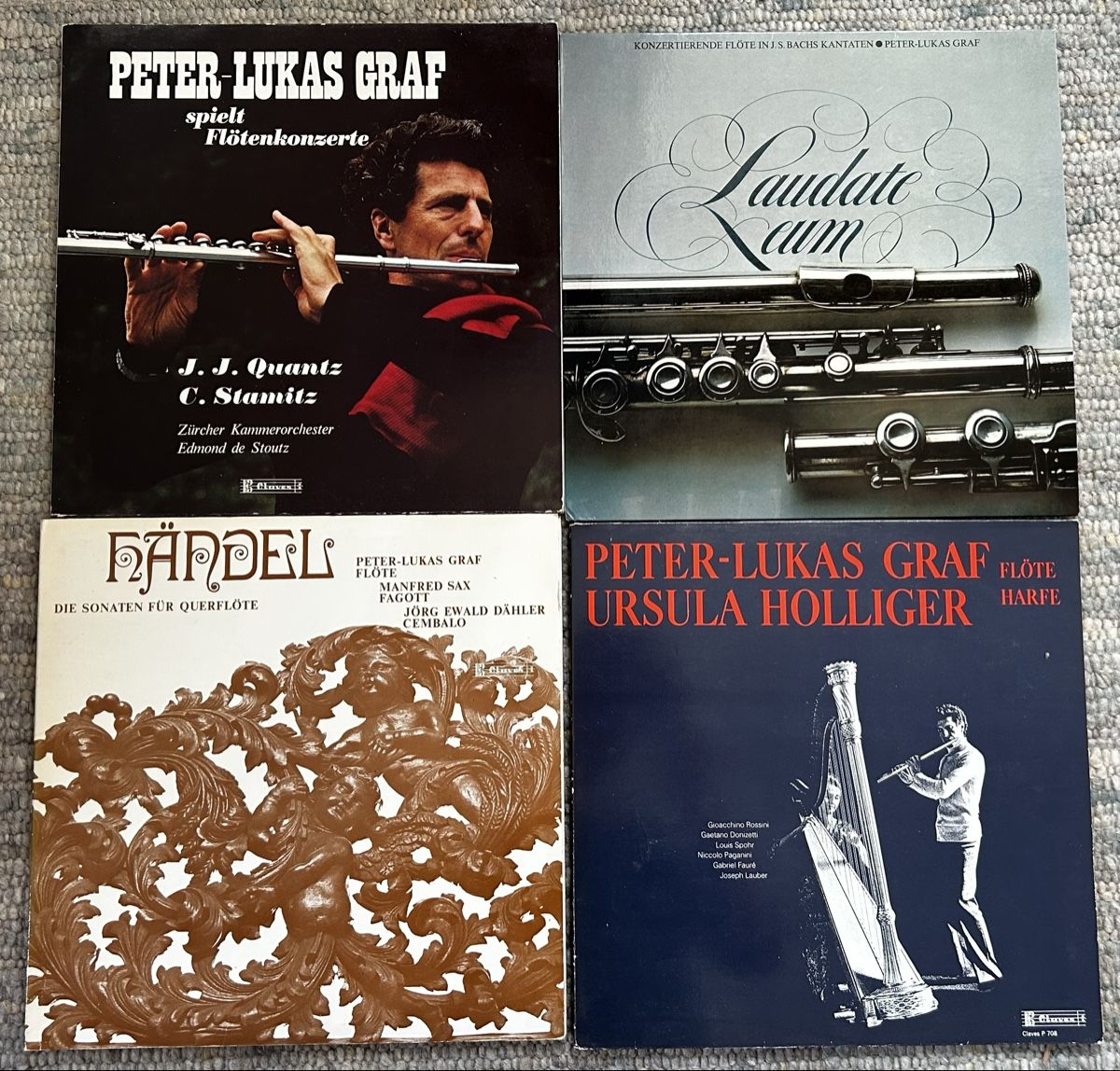 Vinyles: Flötenkonzerte mit Peter-Lukas Graf, 7 LPs – D'occasion à Lengnau BE par AgriOttu 1