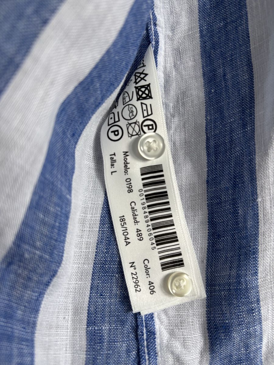 Massimo Dutti Camicie: Massimo Dutti Leinen Hemd – Nuovo (secondo la descrizione) da Flums venduto da mic_p28w 2