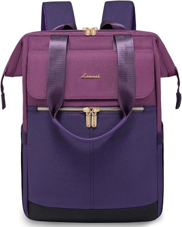 Rucksack | Laptop Tasche | Schule Reiserucksack Violett & Bl