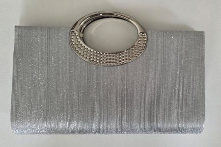 Abendtasche silberfarben