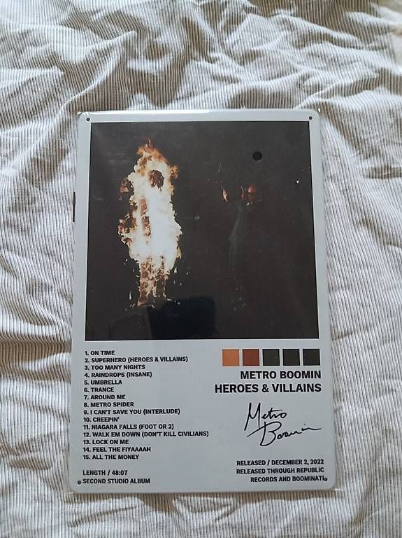 Alle Dekorationen: Targa decorativa Metro Boomin – Gebraucht aus Bellinzona von vin_jm7f