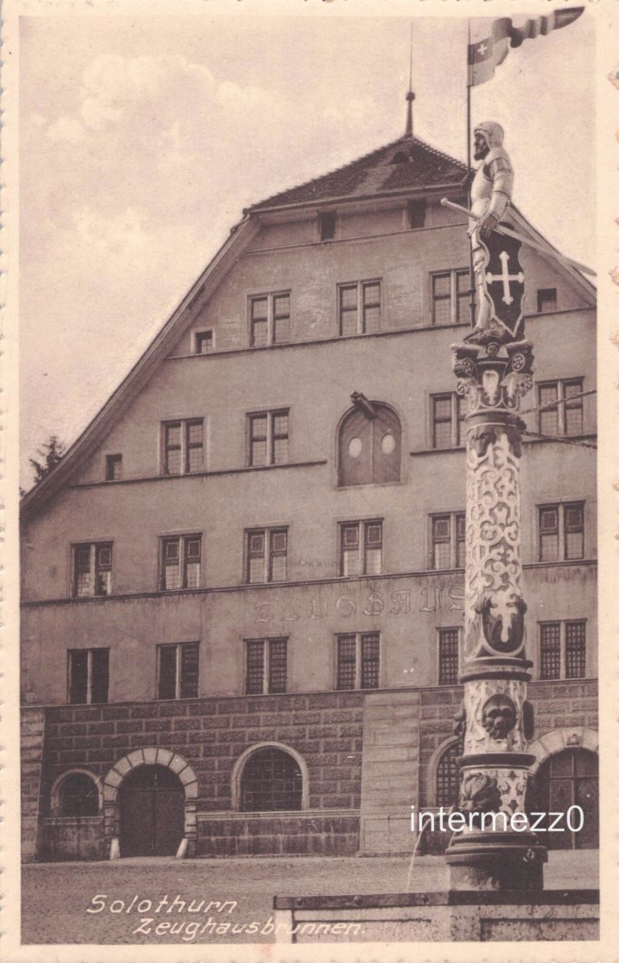 Cartoline postali: Solothurn // Zeughaus Brunnen // Sommer – Usato da Basel venduto da intermezzo12