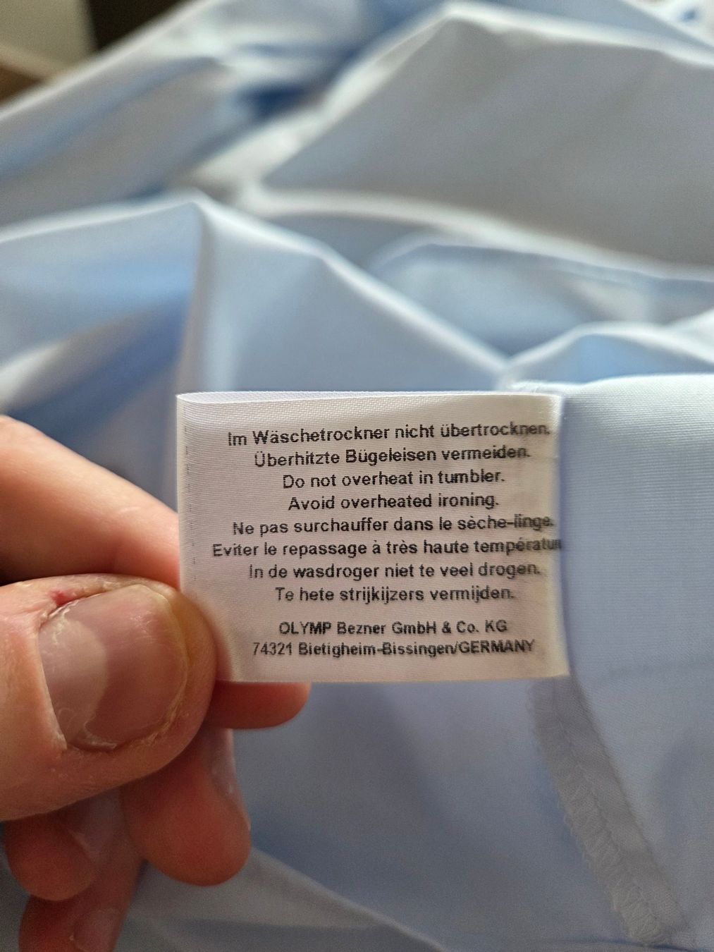 Camicie: OLYMP Level Five Body Fit Hemd Gr. 39 Hellblau – Usato da Rothenburg venduto da RaphiS549 6