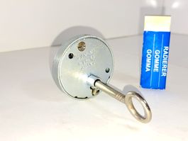 1 Espagnoletten Schloss mit Schlüssel, DM2.5cm (LOT564#MBS3)
