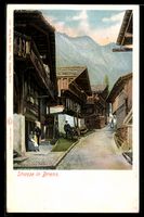 AK Brienz, Strasse in dem Ort
