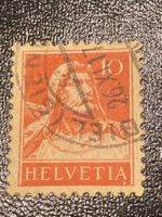 Tellbrustbild ZNr.126 - 1914 Abart w. Fleck unter A