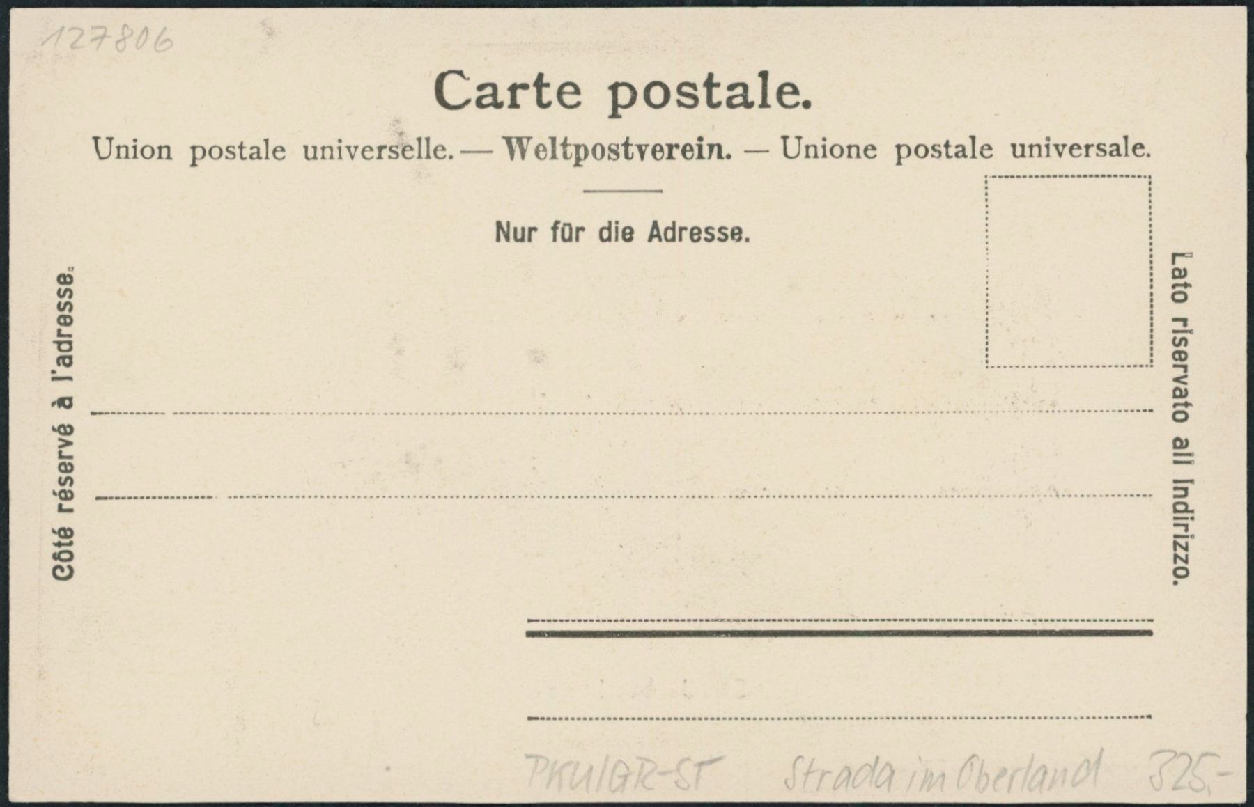Cartoline postali: GR Strada im Oberland - Postkutsche – Nuovo (secondo la descrizione) da Schindellegi venduto da leecollect 1