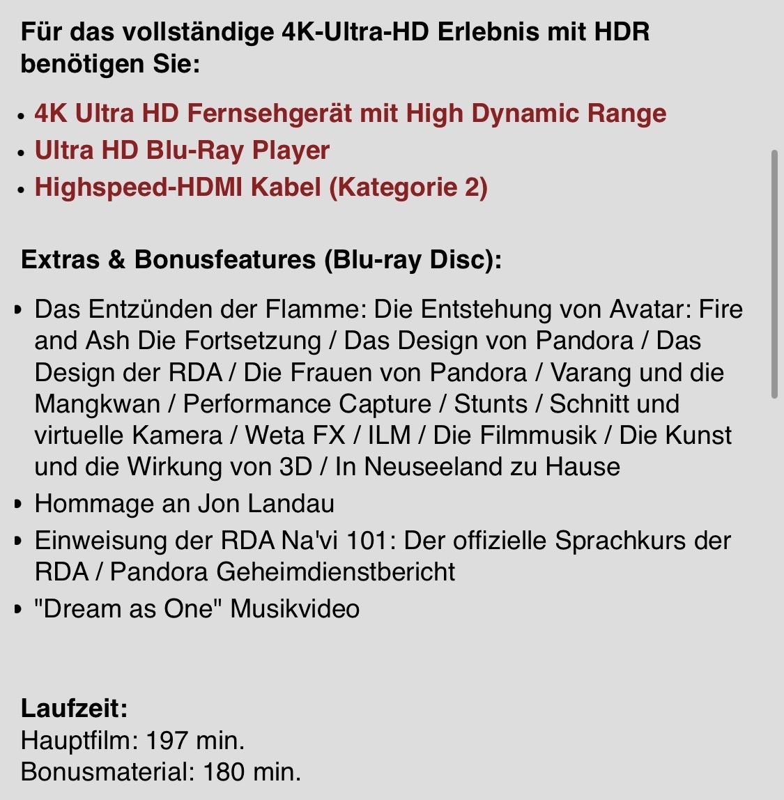 Tutti i DVDs: Avatar Fire and Ash 4K UHD Blu-ray + Bonus – Nuovo (secondo la descrizione) da Schlieren venduto da lacosta007 2