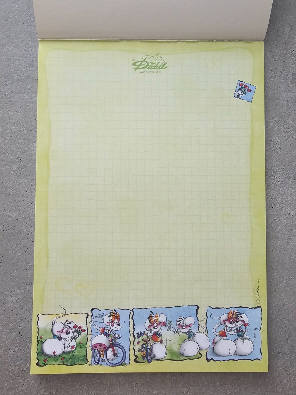 Blocchi: Diddl A5 Blockblatt Nr. 352 Rosenpärchen – Nuovo (secondo la descrizione) da Nottwil venduto da bubbletee 1