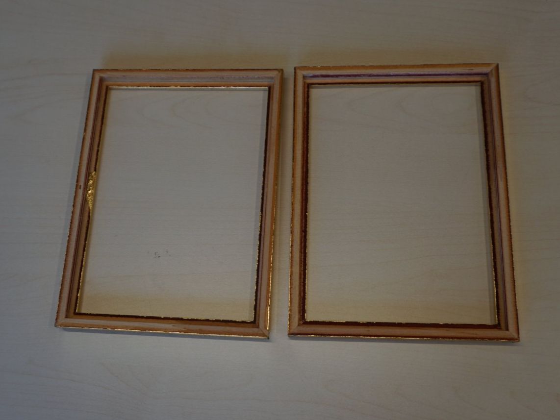 Bilderrahmen: Bilderrahmen 2er-Set klein, gold aus Holz – Neu (gemäss Beschreibung) aus Giswil von sowo60 4