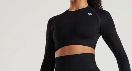 TOP WOMEN BEST Power Long Sleeve Crop Top -t aille S - NEUF