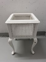 Vintage Zeitungsständer / Pflanzenständer mit Geflecht 