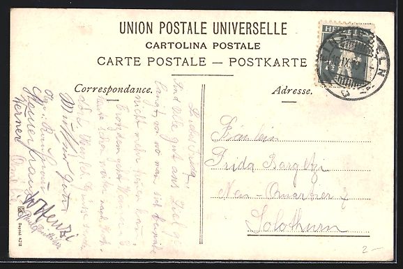 Cartoline postali: Einsiedeln, Prozession vor dem beleuchte – Usato da Berlin venduto da bartko-reher 1